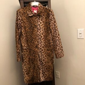 Leopard overcoat